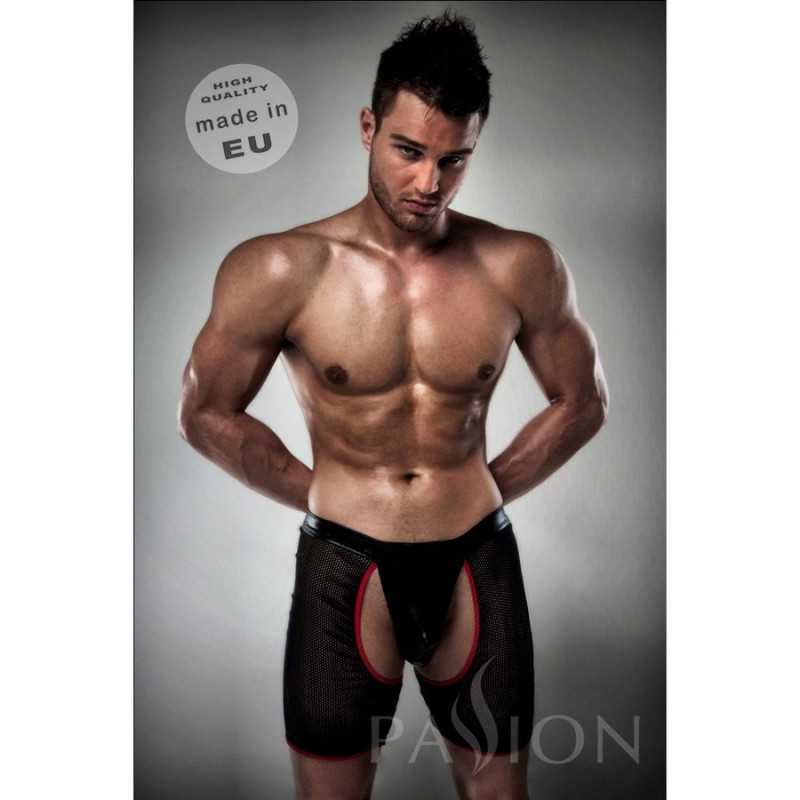 BOXER ROSSO NERO PASSIONE CON PERIZOMA COMPRESA S / M