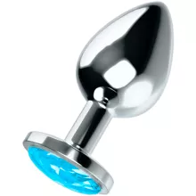plug anale metallo diamante colore blu