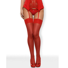 OBSESSIVE - STOCKINGS S800 RED L/XL