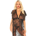 LEG AVENUE SET 2 PEZZI IN PIZZO KAFTEN VESTAGLIA E PERIZOMA XL
