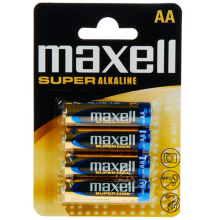 MAXELL SUPER ALCALINO AA LR6 4UDS