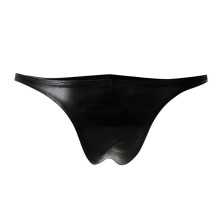CUT4MEN - SLIP BRASILIANO IN PELLE NERA XL