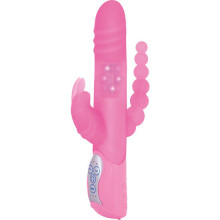 SEVENCREATIONS E RABBIT TRIPLE PLAY - VIBRATORE ROSA TRIPLA STIMOLAZIONE