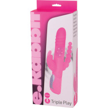 SEVENCREATIONS E RABBIT TRIPLE PLAY - VIBRATORE ROSA TRIPLA STIMOLAZIONE